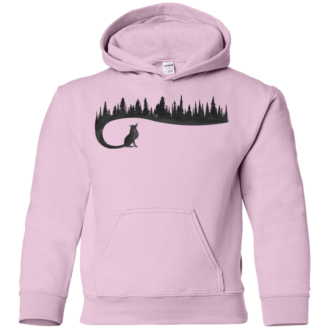 Sweatshirts Light Pink / YS Wolf Tail Youth Hoodie