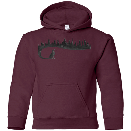 Sweatshirts Maroon / YS Wolf Tail Youth Hoodie