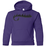 Sweatshirts Purple / YS Wolf Tail Youth Hoodie