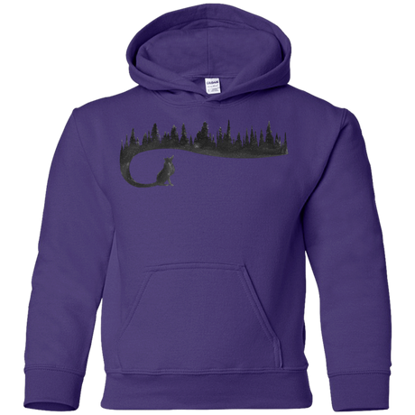 Sweatshirts Purple / YS Wolf Tail Youth Hoodie