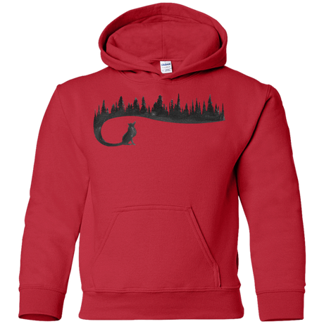 Sweatshirts Red / YS Wolf Tail Youth Hoodie