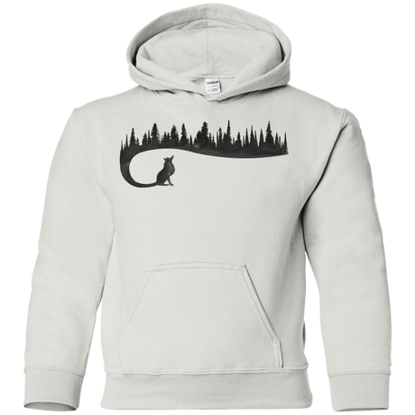 Sweatshirts White / YS Wolf Tail Youth Hoodie