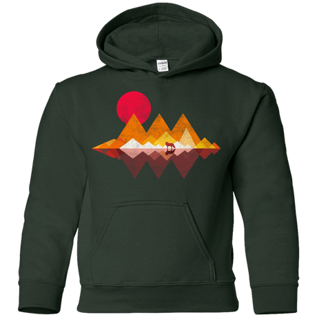 Sweatshirts Forest Green / YS Wolflands Youth Hoodie