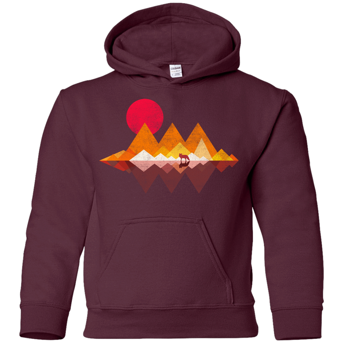 Sweatshirts Maroon / YS Wolflands Youth Hoodie