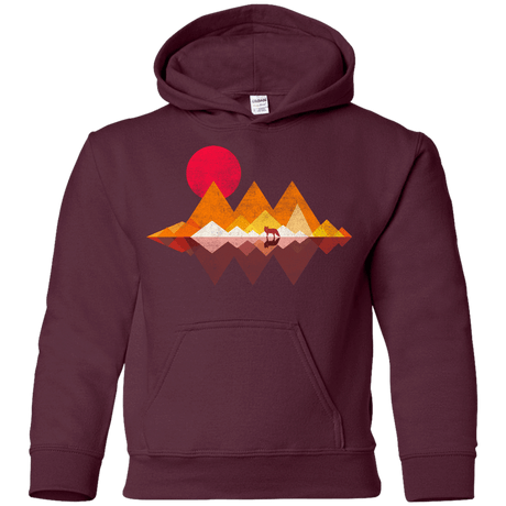 Sweatshirts Maroon / YS Wolflands Youth Hoodie