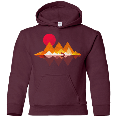 Sweatshirts Maroon / YS Wolflands Youth Hoodie
