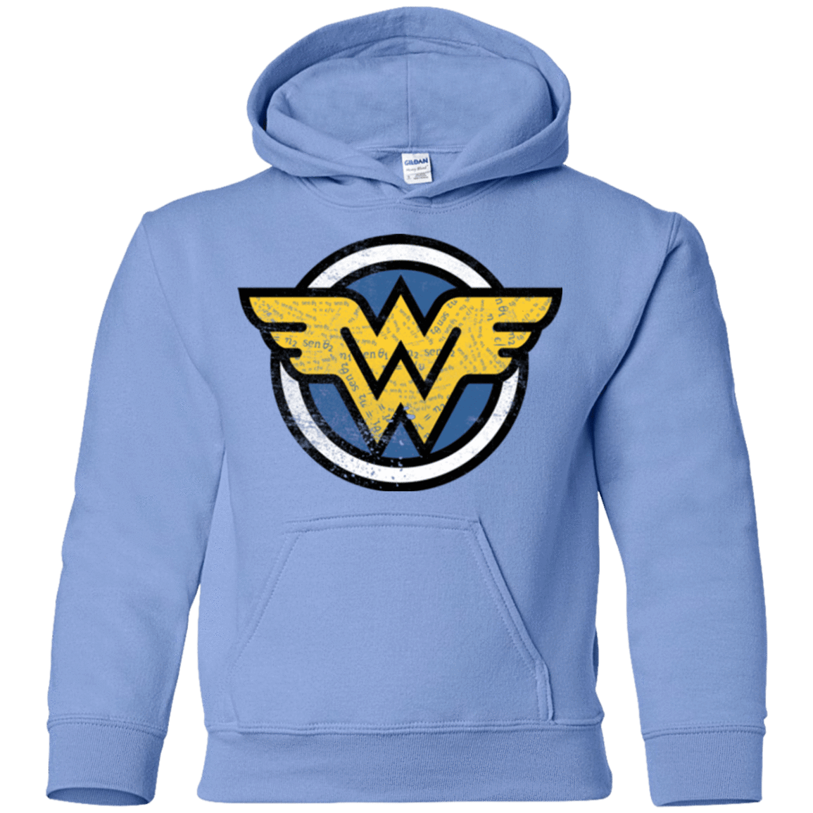 Sweatshirts Carolina Blue / YS WONDER WOMAN Youth Hoodie