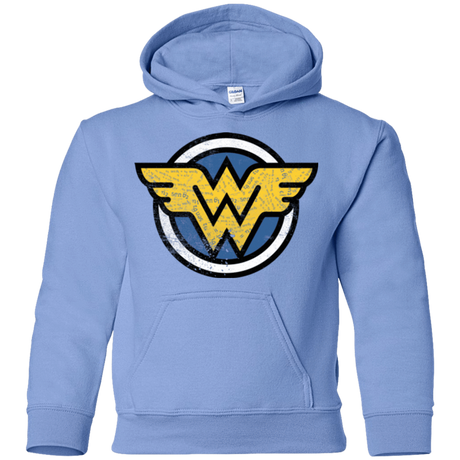 Sweatshirts Carolina Blue / YS WONDER WOMAN Youth Hoodie