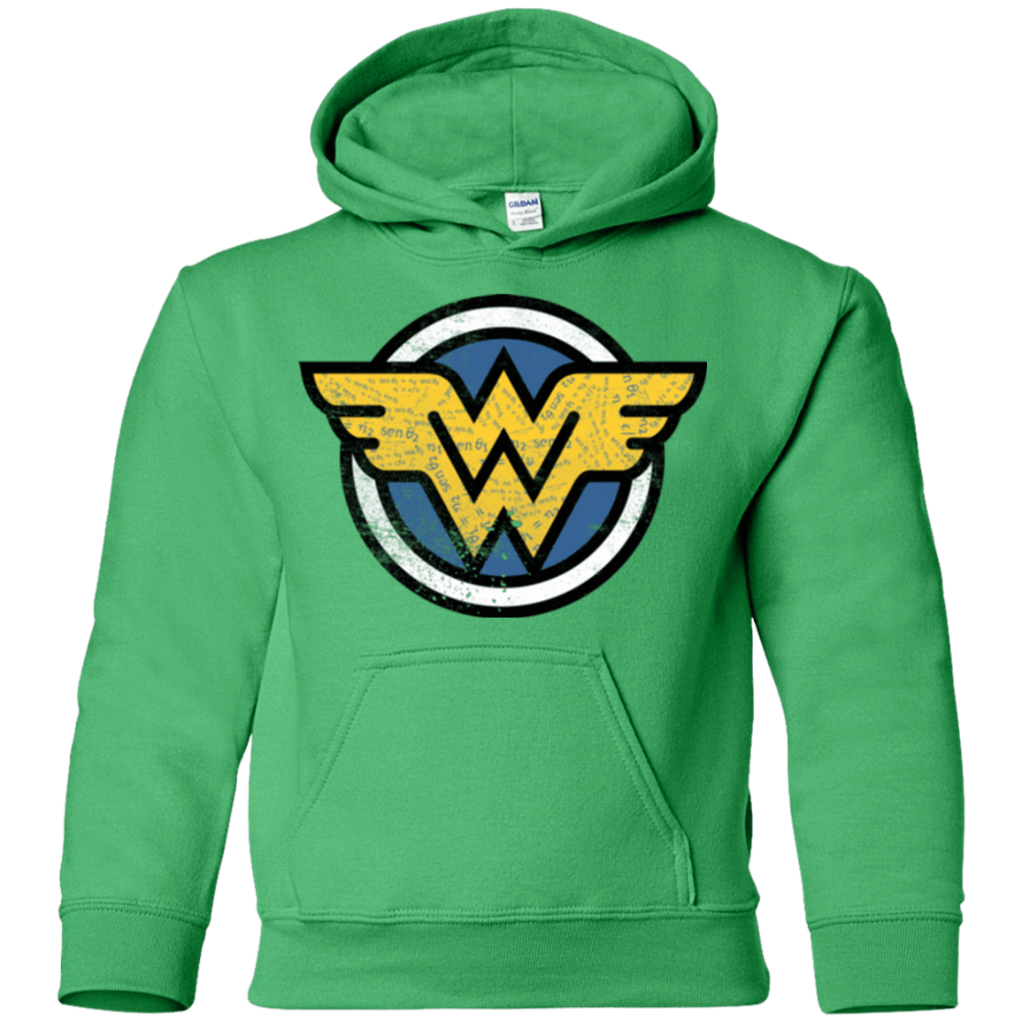 Sweatshirts Irish Green / YS WONDER WOMAN Youth Hoodie