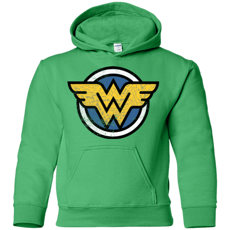 Sweatshirts Irish Green / YS WONDER WOMAN Youth Hoodie