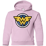 Sweatshirts Light Pink / YS WONDER WOMAN Youth Hoodie