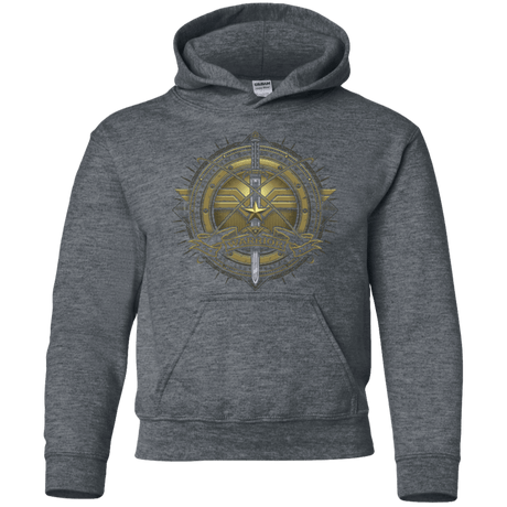 Sweatshirts Dark Heather / YS Wonderfull Warrior Youth Hoodie