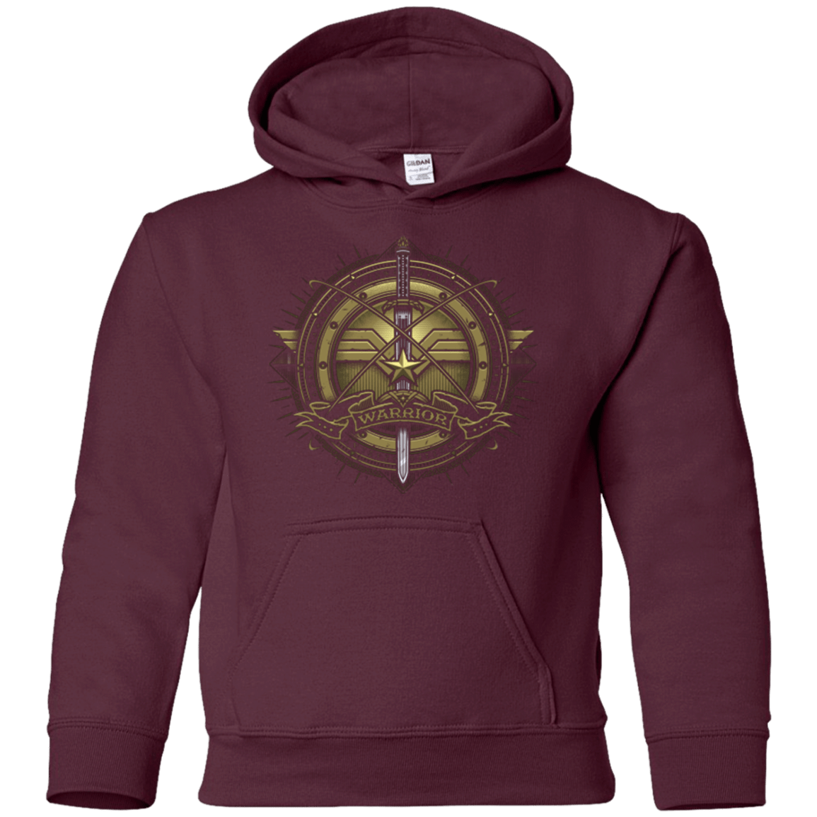 Sweatshirts Maroon / YS Wonderfull Warrior Youth Hoodie