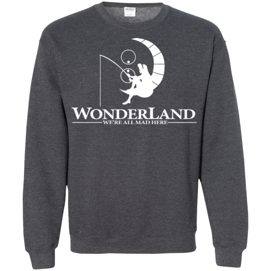 Sweatshirts Dark Heather / Small Wonderland Animation Crewneck Sweatshirt