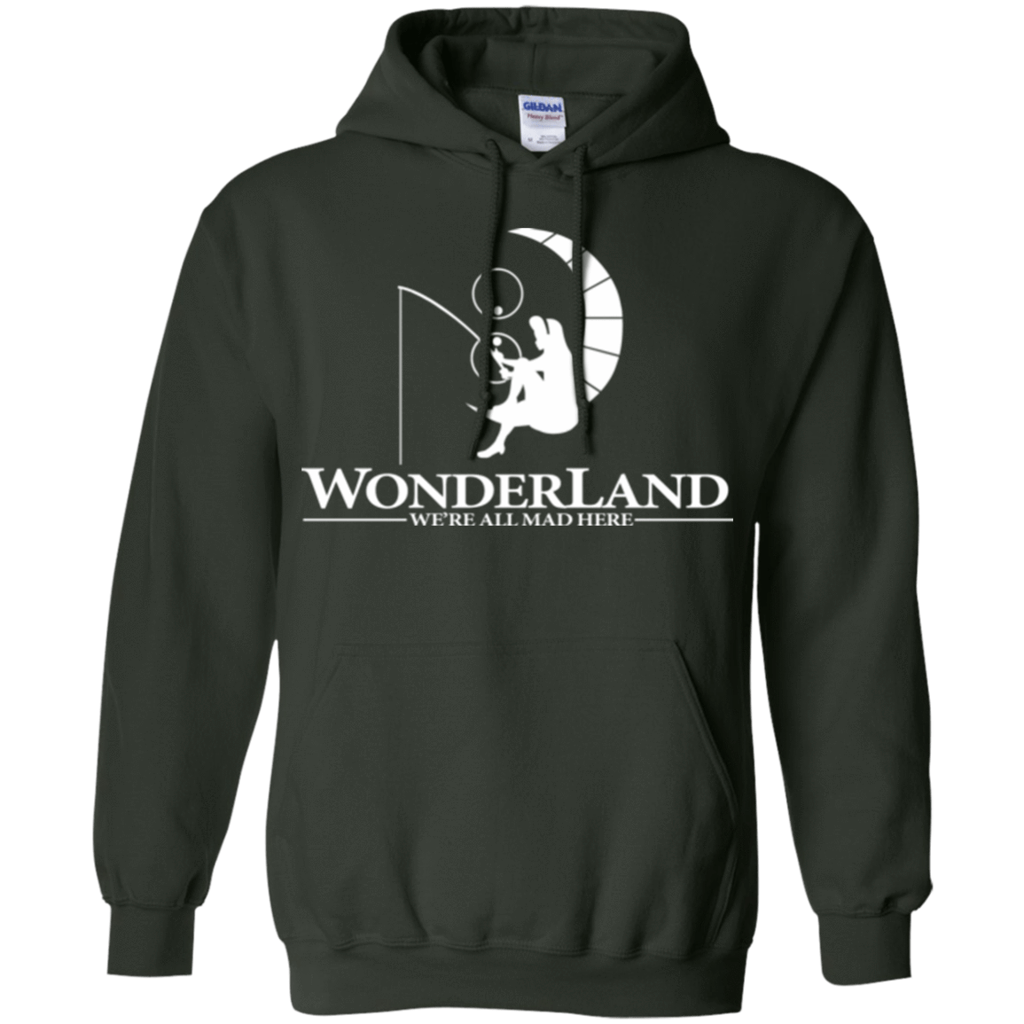 Sweatshirts Forest Green / Small Wonderland Animation Pullover Hoodie