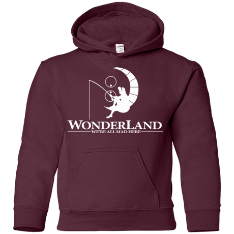 Sweatshirts Maroon / YS Wonderland Animation Youth Hoodie