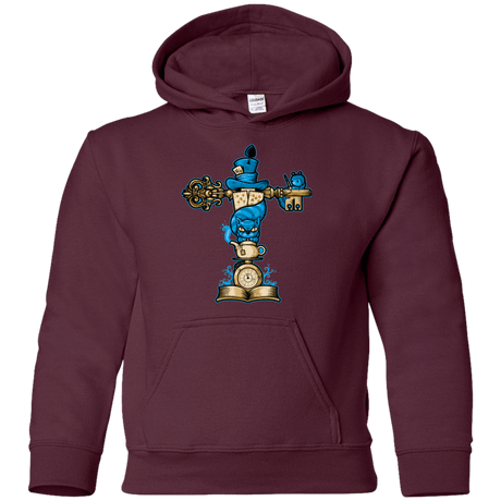 Sweatshirts Maroon / YS Wonderland Totem Youth Hoodie