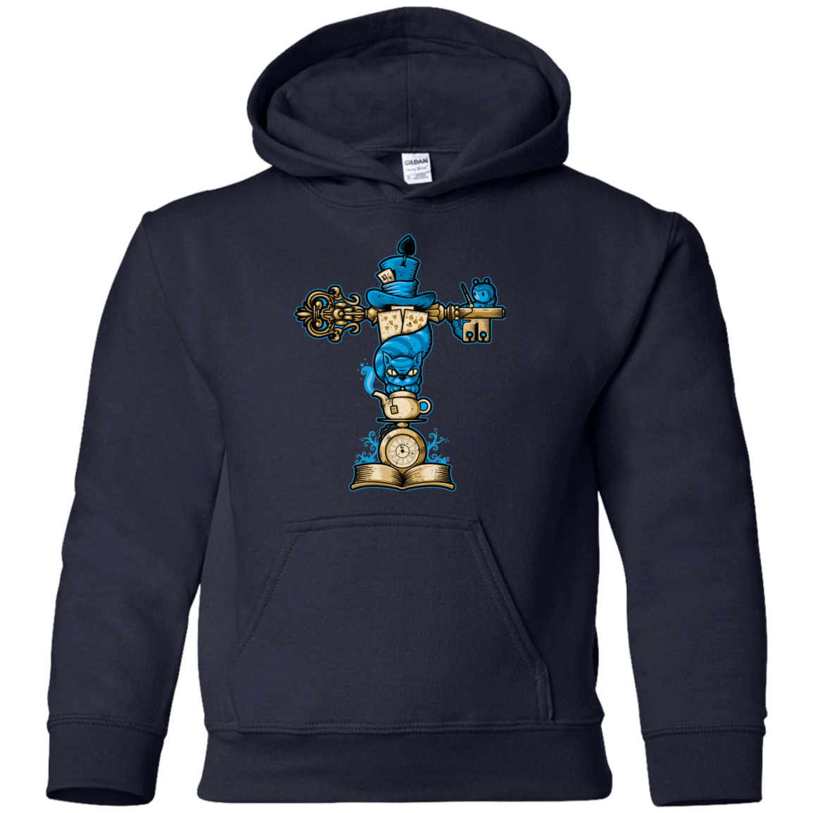 Sweatshirts Navy / YS Wonderland Totem Youth Hoodie