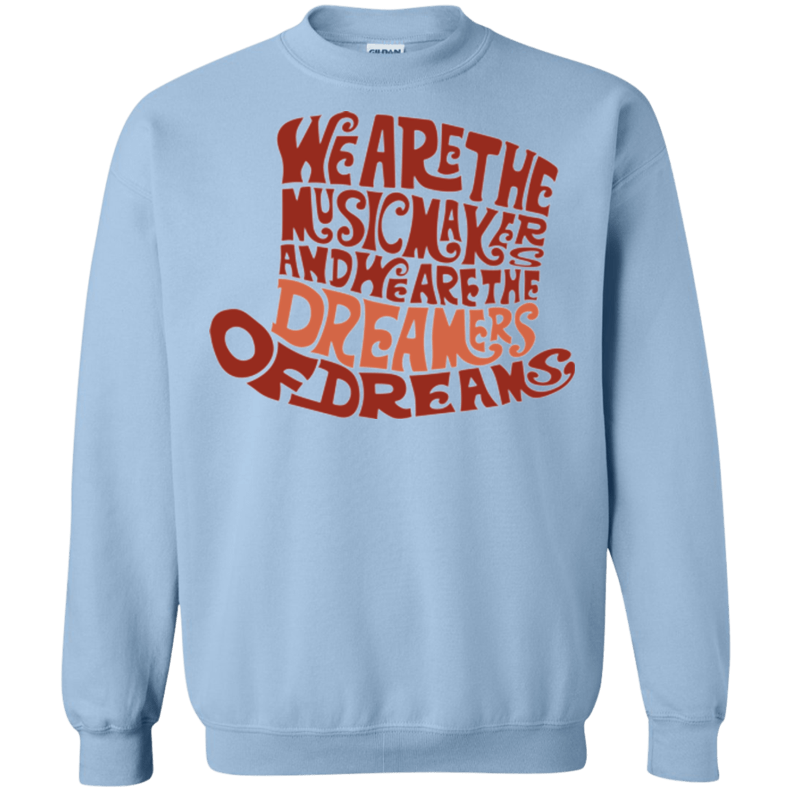 Sweatshirts Light Blue / Small Wonka Brown Crewneck Sweatshirt