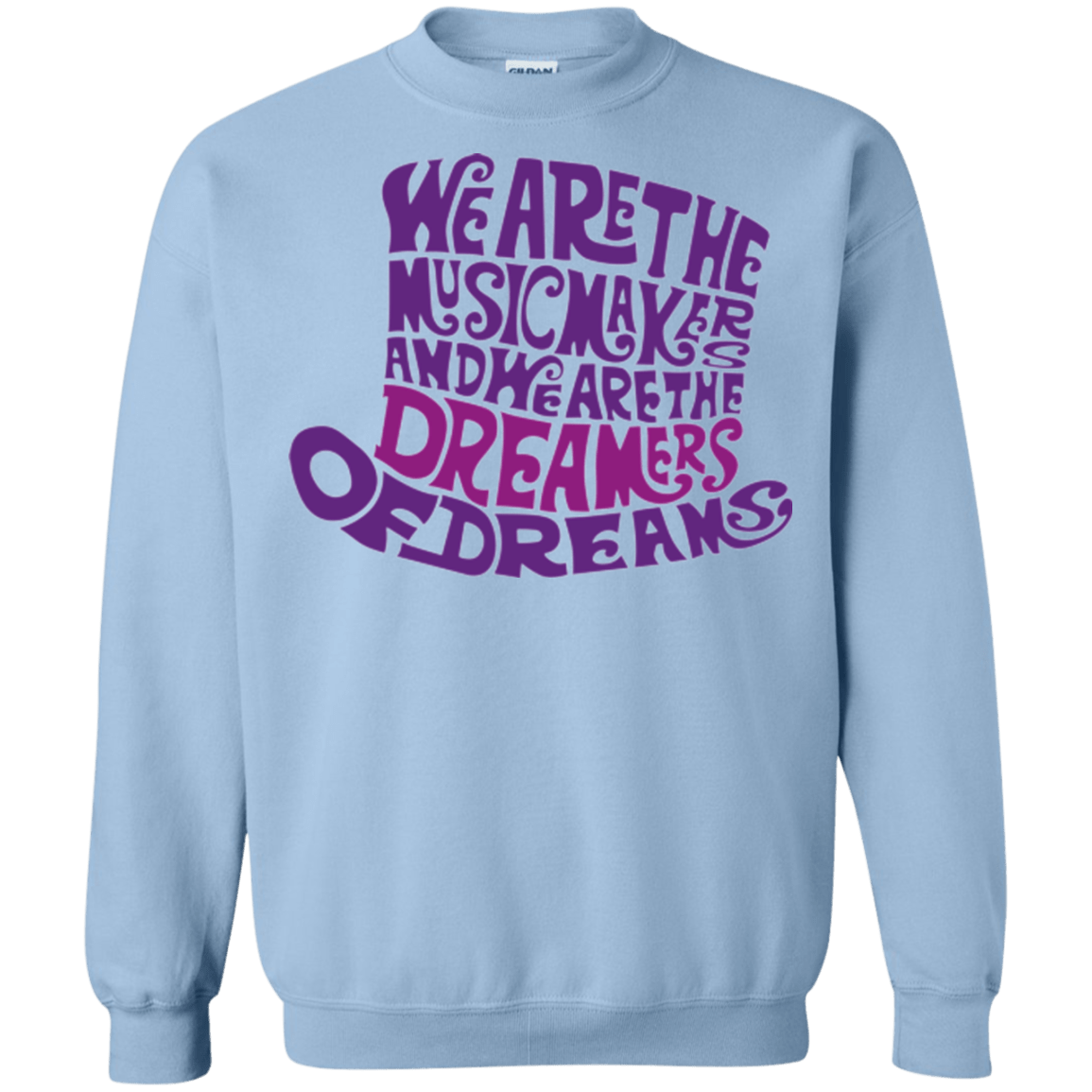 Sweatshirts Light Blue / Small Wonka Purple Crewneck Sweatshirt