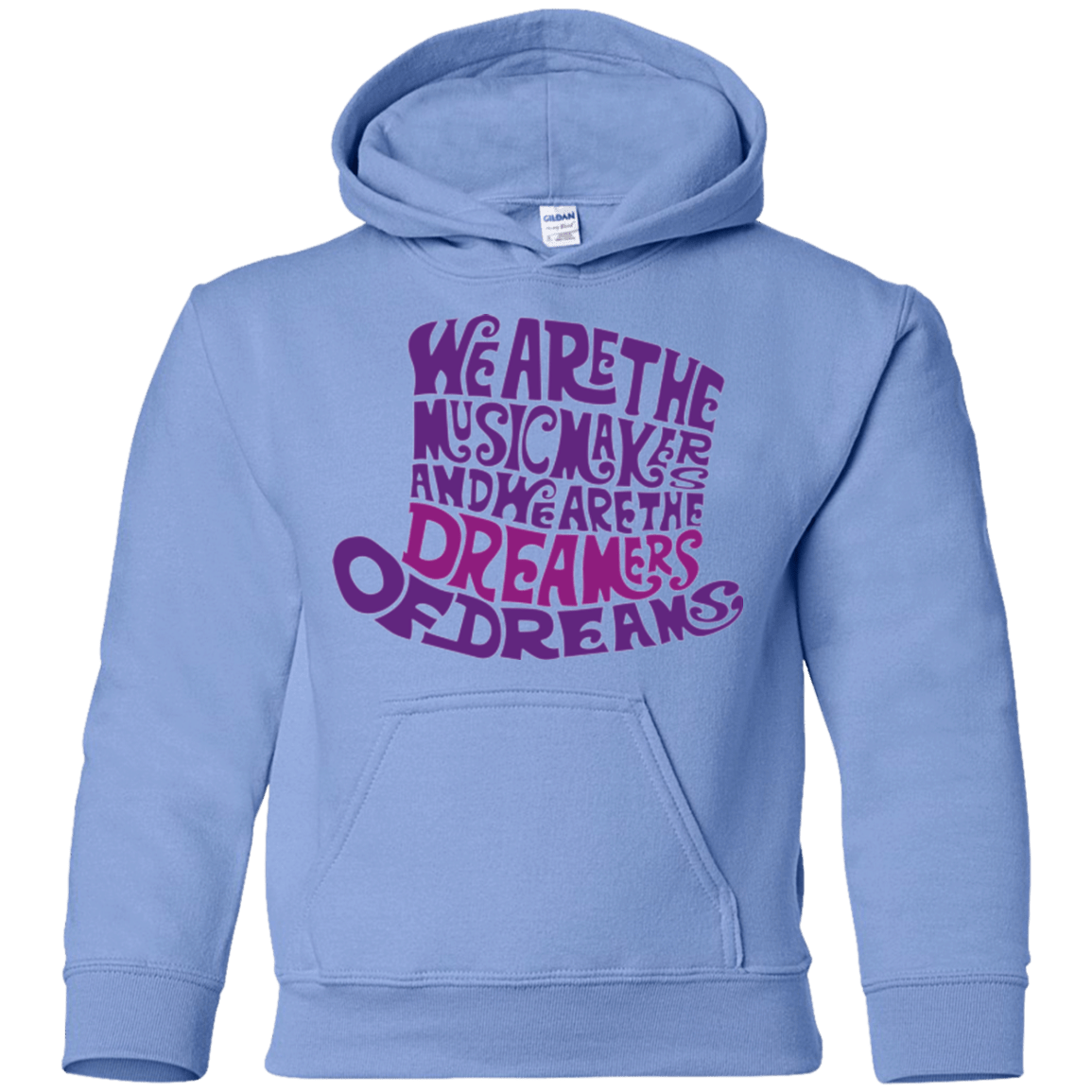 Sweatshirts Carolina Blue / YS Wonka Purple Youth Hoodie