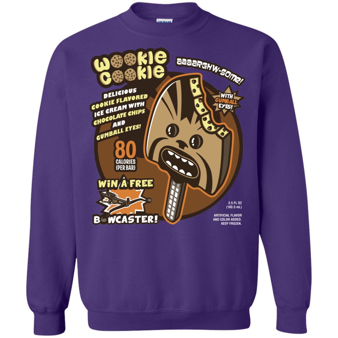 Sweatshirts Purple / S Wookie Cookie Crewneck Sweatshirt