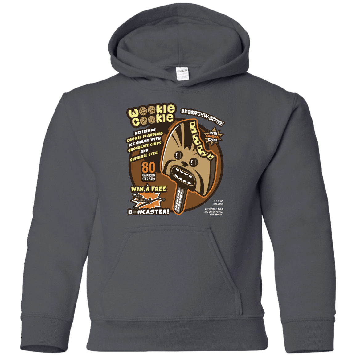 Sweatshirts Charcoal / YS Wookie Cookie Youth Hoodie