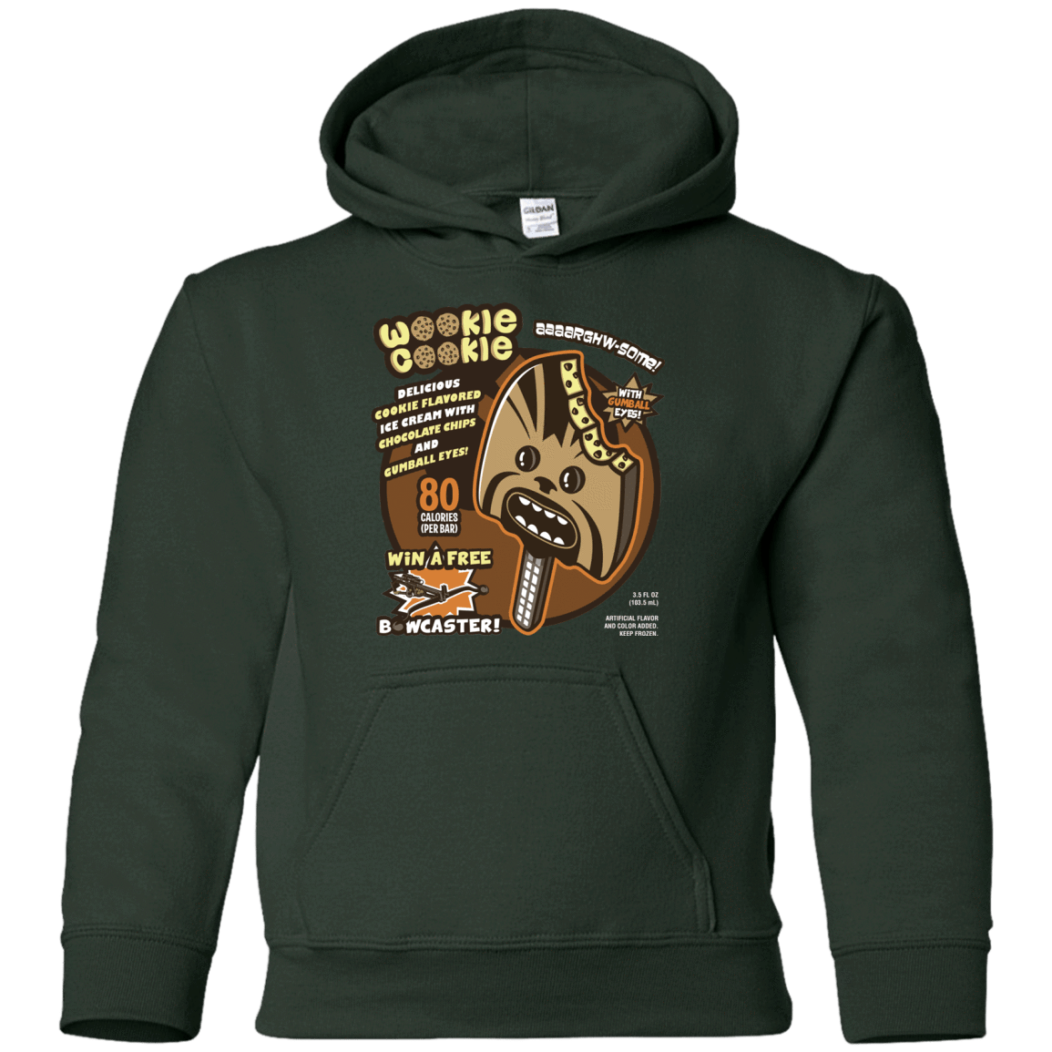 Sweatshirts Forest Green / YS Wookie Cookie Youth Hoodie