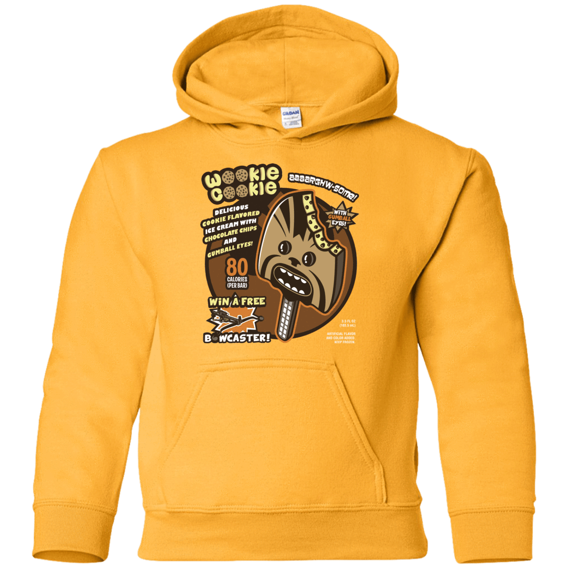 Sweatshirts Gold / YS Wookie Cookie Youth Hoodie