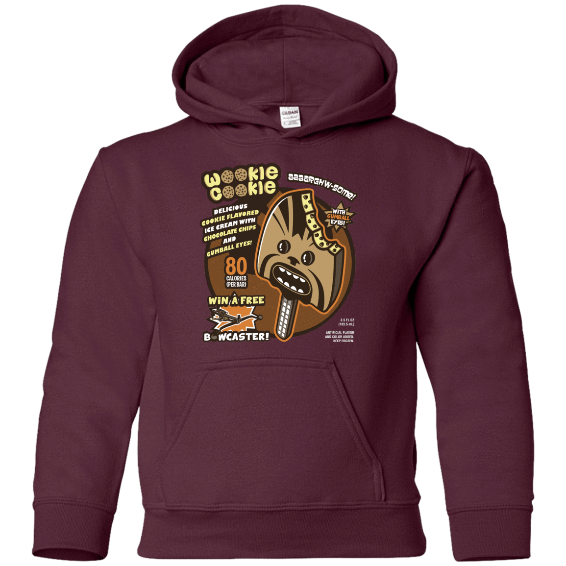 Sweatshirts Maroon / YS Wookie Cookie Youth Hoodie