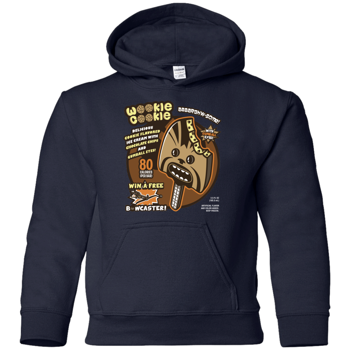 Sweatshirts Navy / YS Wookie Cookie Youth Hoodie