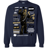 Sweatshirts Navy / Small Wookie Famous Quotes Crewneck Sweatshirt