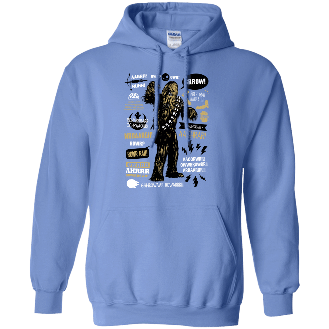 Sweatshirts Carolina Blue / Small Wookie Famous Quotes Pullover Hoodie