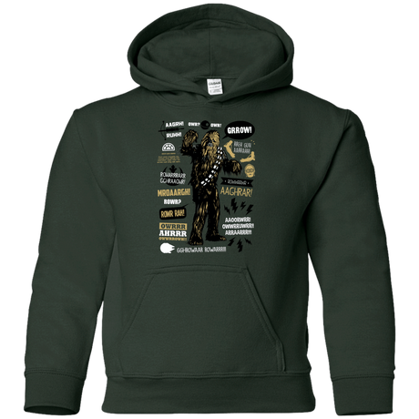 Sweatshirts Forest Green / YS Wookie Famous Quotes Youth Hoodie