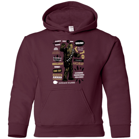 Sweatshirts Maroon / YS Wookie Famous Quotes Youth Hoodie