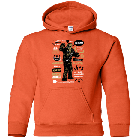 Sweatshirts Orange / YS Wookie Famous Quotes Youth Hoodie