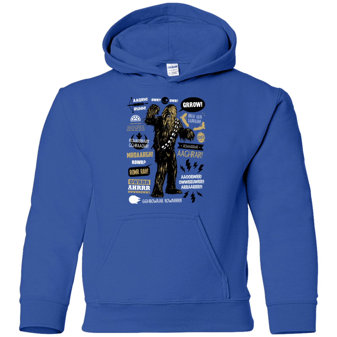 Sweatshirts Royal / YS Wookie Famous Quotes Youth Hoodie