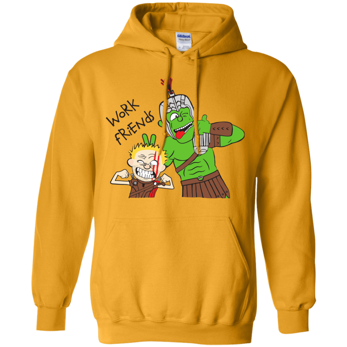 Sweatshirts Gold / Small Work Friends Pullover Hoodie