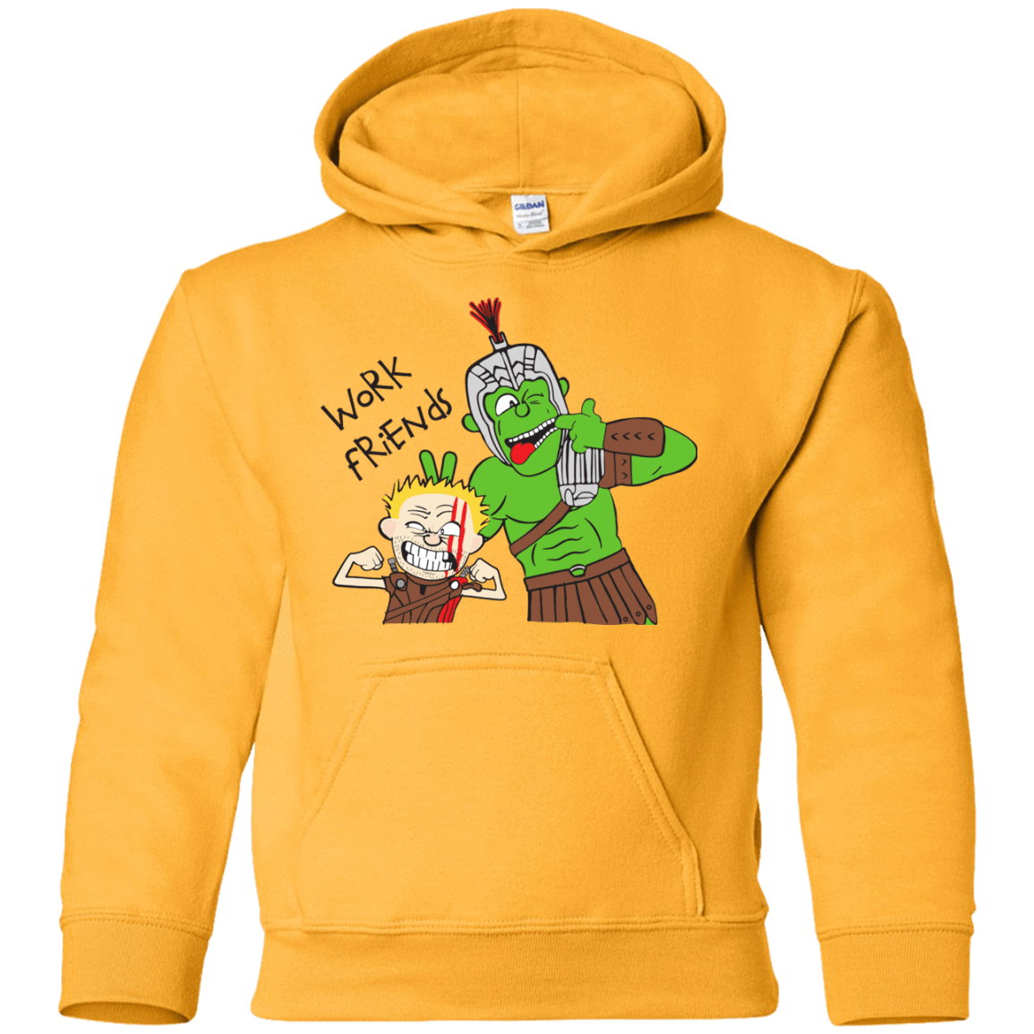 Sweatshirts Gold / YS Work Friends Youth Hoodie