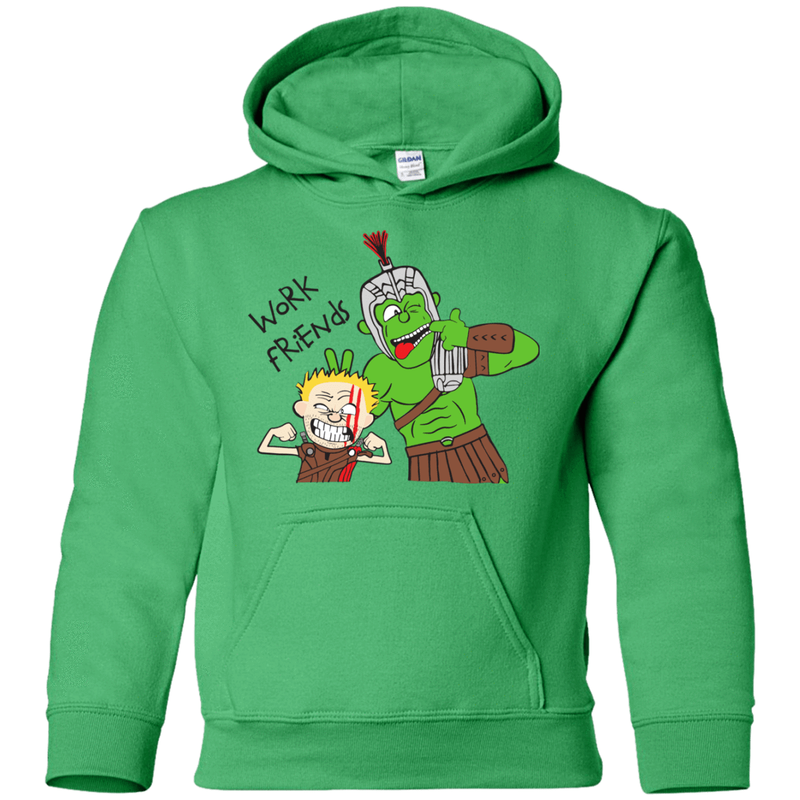 Sweatshirts Irish Green / YS Work Friends Youth Hoodie