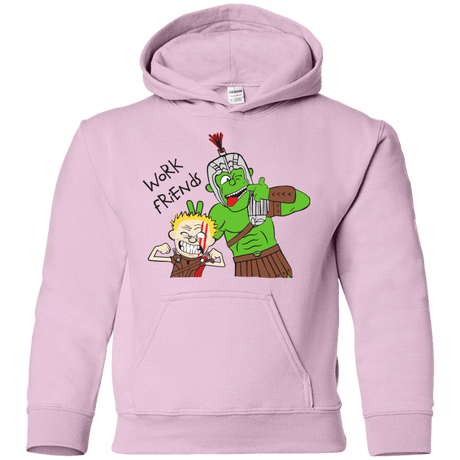 Sweatshirts Light Pink / YS Work Friends Youth Hoodie