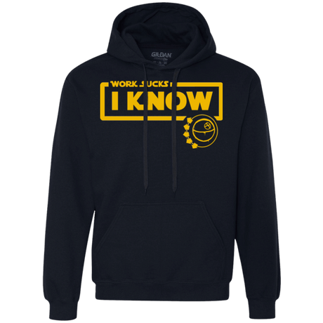 Sweatshirts Navy / Small Work Sucks Premium Fleece Hoodie