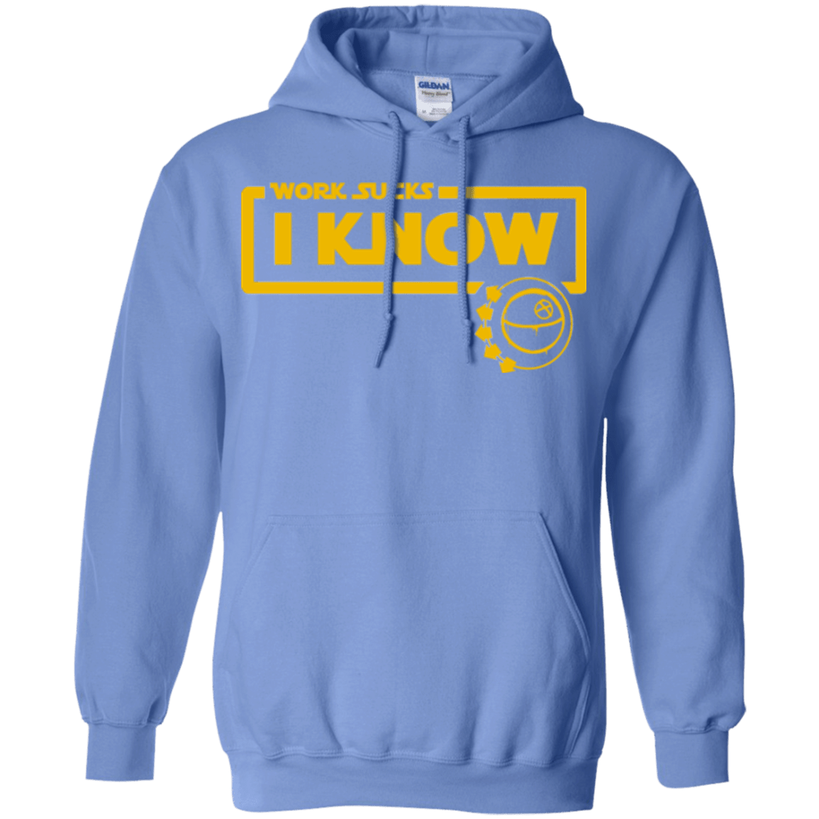 Sweatshirts Carolina Blue / Small Work Sucks Pullover Hoodie