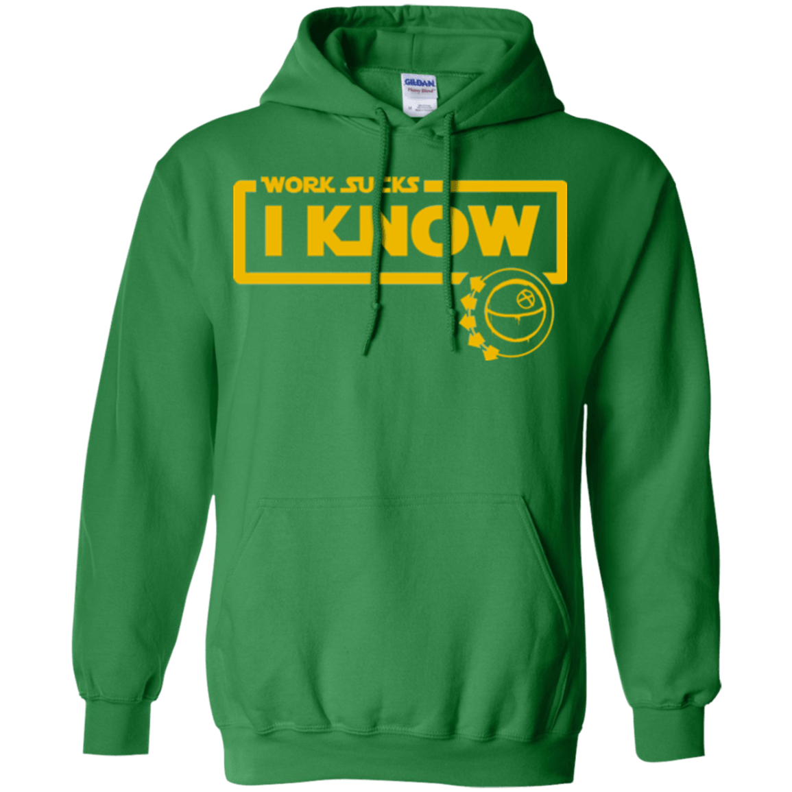 Sweatshirts Irish Green / Small Work Sucks Pullover Hoodie