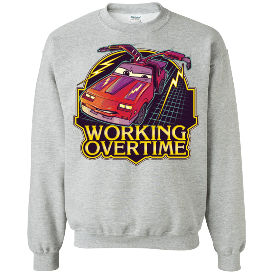 Sweatshirts Sport Grey / Small Working Overtime Crewneck Sweatshirt