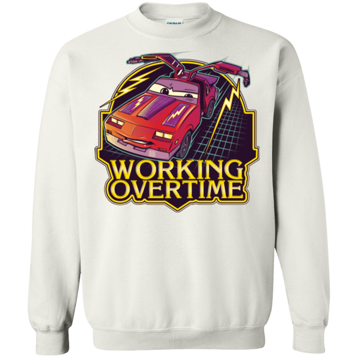 Sweatshirts White / Small Working Overtime Crewneck Sweatshirt