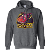 Sweatshirts Dark Heather / Small Working Overtime Pullover Hoodie