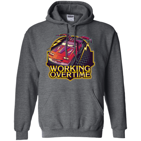 Sweatshirts Dark Heather / Small Working Overtime Pullover Hoodie