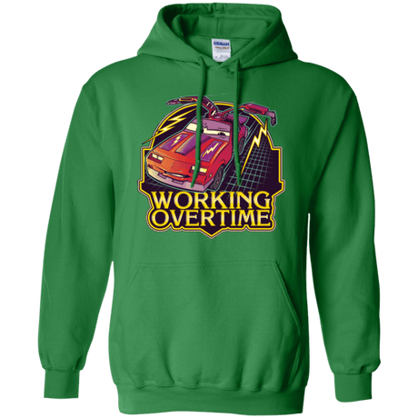 Sweatshirts Irish Green / Small Working Overtime Pullover Hoodie