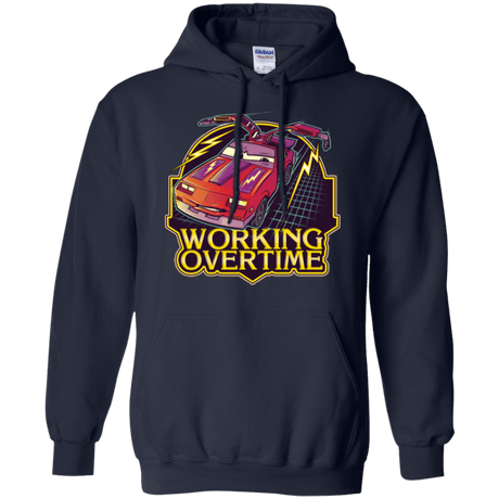 Sweatshirts Navy / Small Working Overtime Pullover Hoodie